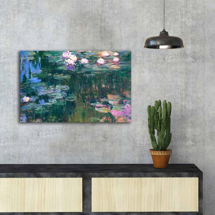 Wallity Cuadro Decorativo Claude Monet en Lienzo de Ante 45 x 70 cm Wallity Cuadro Decorativo Claude Monet en Lienzo de Ante 45 x 70 cm
